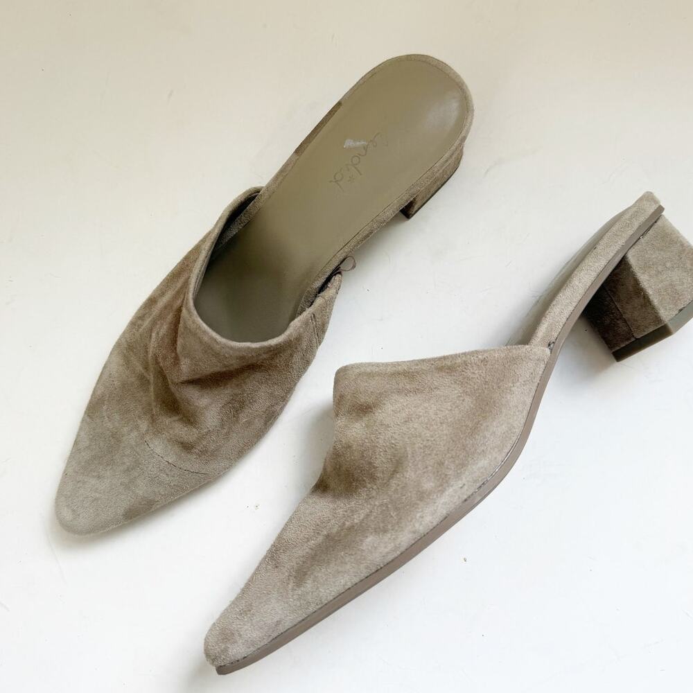NWOB Splendid Gray Tan Mules Size 7.5